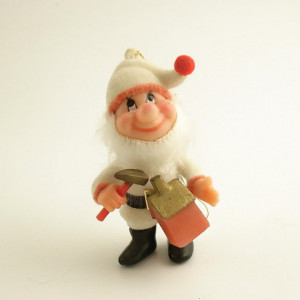Vintage Christmas Ornament Seven Dwarfs Bashful
