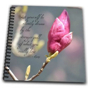 ... Be Silently Drawn Pink Tulip Flowers Inspirational Rumi Quote For Sale
