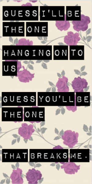 Guess I’ll Be The One - Before You Exit