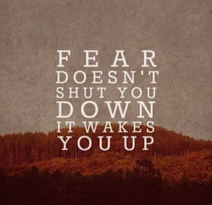 fear, positive, quote, strong