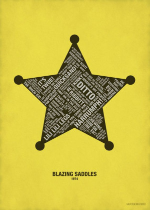 Blazing Saddles Quote Poster (420mm x 297mm)