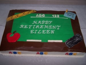 Retirement Cakes For Teachers