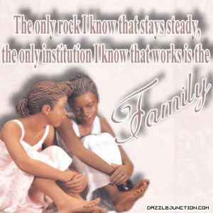 African American Family Love Family rock picture