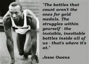 ... is where the real work & real wins happen. #JesseOwens #quotes #sports