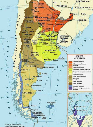 Argentina South America On Map