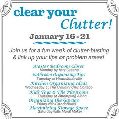 clearing clutter More