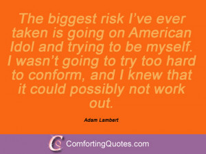 Quotations From Adam Lambert