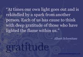Albert Schweitzer quote gratitude