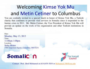 Welcoming Turkish Charity Kimse Yok Mu to Columbus, Ohio: May 13, 2013 ...