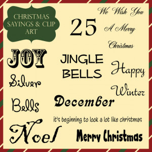 terrys village christmas card sayings clear stamps scrapbooking ...