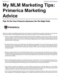 Tips To Put Your Primerica Business On The Right Path More