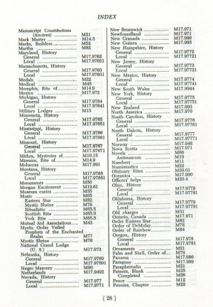 classification of the literature of freemasonry