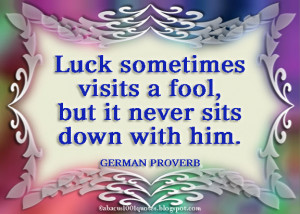 Luck Quotes and Proverbs