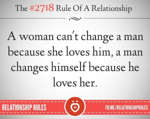 man will change for himself...