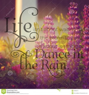 Stock Photo: Instagram of lupins with inspirational quote