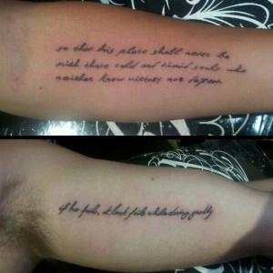 ... Celeb Gets A Theodore Roosevelt Quote Tattoo To Match His Fiancée's