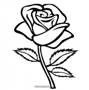Printable Rose Flower Coloring Pages