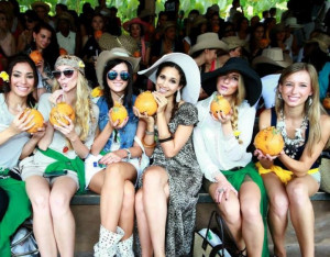 Miss World contestants enjoy a sip of coconut water at Bali Safari and ...