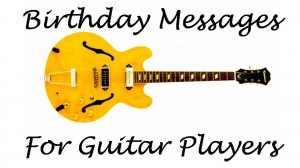 Happy Birthday Guitar Player