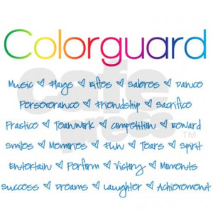 color guard quotes marching band