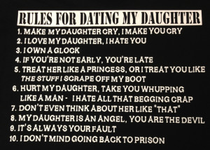 ... John a 10 Rules for Dating My Daughter T-Shirt and it is hilarious