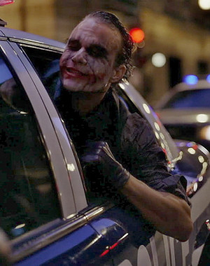 The Joker Like a dog chasing cars...