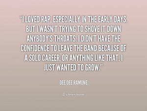 quote Dee Dee Ramone i loved rap especially in the early 1 212195 png