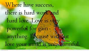 Where have success, there is hard work and hard love. Love is very ...