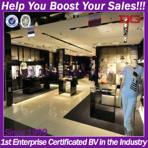 Luxury store fashion shop fitting wood retail clothing store fixture