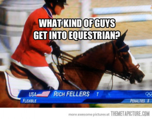 Funny photos funny man riding horse