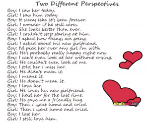 Two Different Perspectives - Chalknot.com