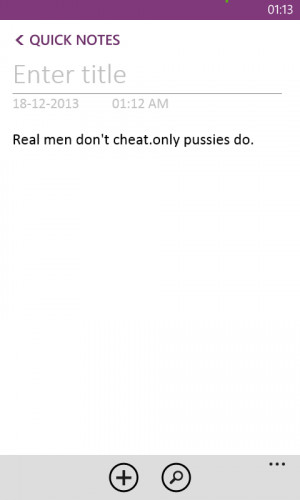 real men don't cheat