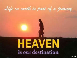 We are just traveling through.