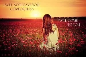 Myspace Graphics > God Quotes > i will not leave you Graphic