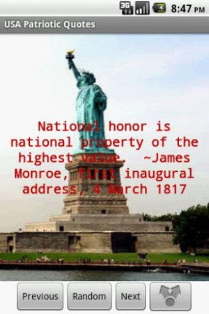 View bigger - USA Patriotic Quotes for Android screenshot