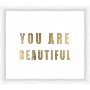 You Are Beautiful' Framed Print