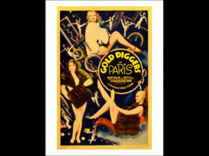 Gold Diggers in Paris Poster Art 1938