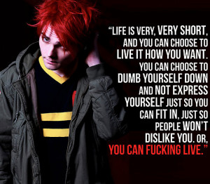 DangerLine › Portfolio › Gerard Way Quote #5