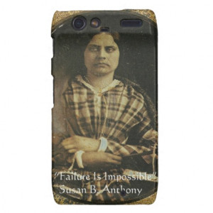 Susan B Anthony Wisdom Quote Gifts & Cards Motorola Droid RAZR Cover