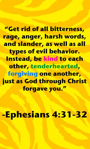 Ephesians 4:31-32Faith Bible, Ephesians 4:31-32, Turning 31 Quotes ...