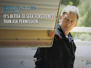 Gibbs’ Rule #18: It’s Better to Seek Forgiveness Than Ask ...
