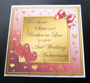 Sister-Brother-In-Law-2nd-Wedding-Anniversary-Card-4-Colours
