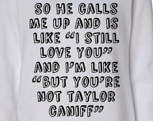 Wideneck Taylor Caniff So He Calls Me Up Oversized Sweatshirt Sweater ...