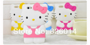 cute-cartoon-3D-hello-kitty-Silicon-phone-back-Case-Cover-for-iphone-5 ...