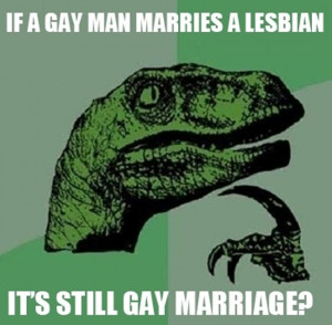 Philosoraptor: Gay Marriage | Funny Pictures, Quotes, Pics, Photos ...