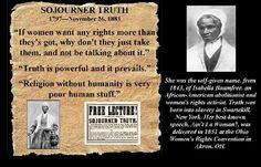 sojourner truth more truths speech extraordinary women picture black ...