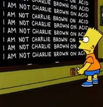 Bart Simpson Blackboard Quotes