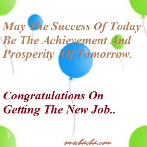 Congratulations Sms For New Job