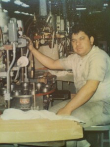 My dad at work in a Southwest Side Chicago factory during the late ...