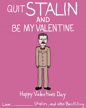 Dictator and Famous People Valentine Day Cards by Ben Kling